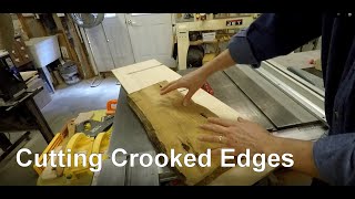 Making Perfectly Straight Cuts on Crooked Edged Boards [upl. by Acile]