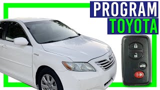 How To Program Toyota Smart Key Fob At Home [upl. by Ferullo894]