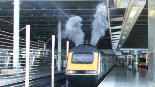 EMT 43064 departs St Pancrass with mega clag [upl. by Eimerej]