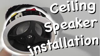 How to install inceiling speakers [upl. by Ilajna313]