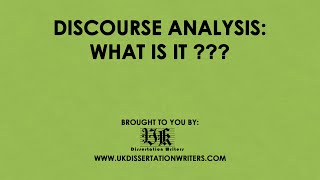 Discourse Analysis What Is It [upl. by Leamiba]