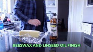 Beeswax amp Linseed Oil Finish  All Natural amp Food Safe [upl. by Sanfourd]