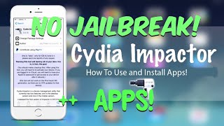 How To Install Tweaked Apps With Cydia Impactor For iOS 13121110  No Jailbreak [upl. by Lzeil]