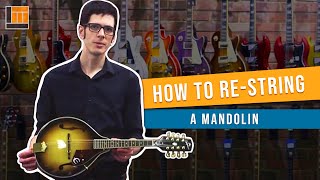 How to Change a String on a Mandolin [upl. by Annahoj841]