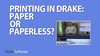 Printing In Drake Tax [upl. by Elwaine]