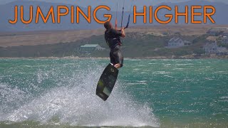 Jumping Higher Kiteboard Tutorial inc landing heli loops launching conditions amp safety [upl. by Etsyrk81]