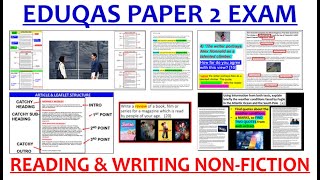 EDUQAS PAPER 2 WHOLE EXAM REVISON VIDEO  GCSE English Language [upl. by Edrick]