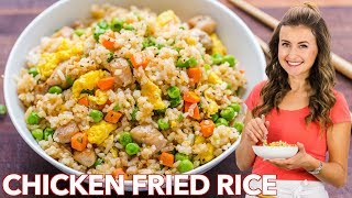 Chicken Fried Rice  EASY DINNER under 30 Minutes [upl. by Yelbmik]