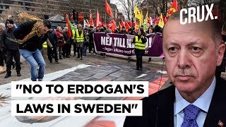 Swedens AntiTerror Law A Bid To Placate Turkey For NATO Entry AntiErdogan Protests In Stockholm [upl. by Arinaj]