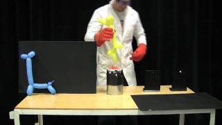 MIT Physics Demo  Balloons in Liquid Nitrogen [upl. by Nnylakcaj]