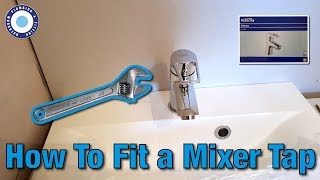 How To Fit Basin Mixer Taps  Change MIxer Taps  Alterna Bristan Valenza Install [upl. by Conni89]