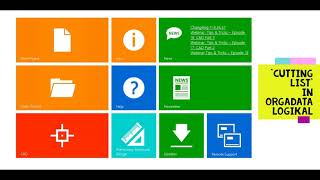 Cutting List in Orgadata Logikal [upl. by Utica]