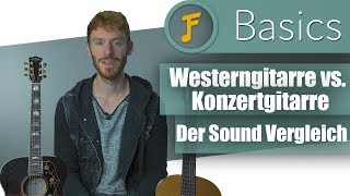 Westerngitarre vs Konzertgitarre  Der Soundvergleich  Jamflix [upl. by Dahsar427]