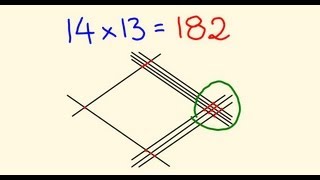 Math Trick  Multiply Using Lines [upl. by Torey]