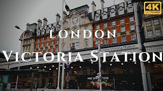 London Victoria Station Walk Through England 4K [upl. by Culver517]