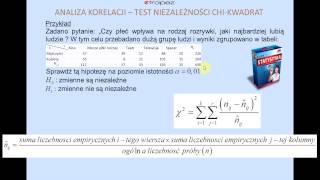 Test niezależności chikwadrat [upl. by Filahk]