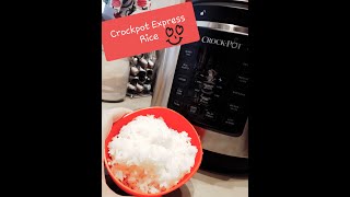 EASY simple Crockpot Express rice STEP BY STEP [upl. by Hildick26]