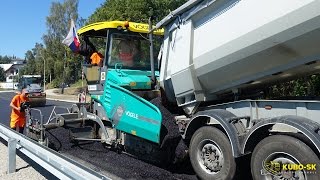 Vögele Super 16003i paver asphalt paving  How Its Made [upl. by Earized39]