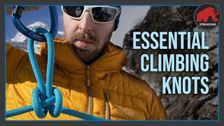 6 Rock Climbing Knots you must know  StoneAgeMan [upl. by Nesnaj]