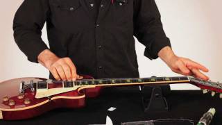 RESTRING WITH GARY BRAWER  LES PAUL STYLE GUITAR [upl. by Nobel]