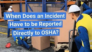 OSHA Incident Recordkeeping and Reporting [upl. by Ecinad]