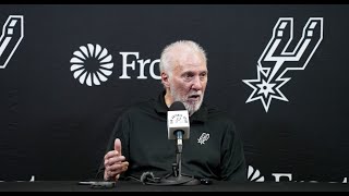 202324 San Antonio Spurs Season  Gregg Popovich PostGame Interview 10252023 [upl. by Berthoud633]