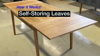 Walkaround of Extension Table with SelfStoring Leaves [upl. by Elitnahc]