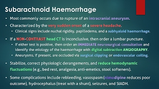 Subarachnoid Hemorrhage SAH [upl. by Ennovi380]