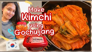 How to make KIMCHI using Gochujang red pepper paste  Aabbyy Perez [upl. by Adachi944]