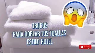 💡COMO DOBLAR TOALLAS ORGANIZACIÓNCOMO HACER TU CAMA comodoblartoallas [upl. by Albur]