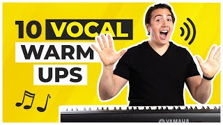 10 Vocal Warmups  Ridiculously Easy and Effective [upl. by Dnob]