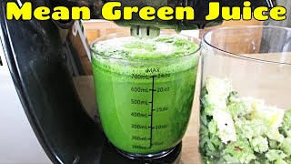 Mean Green Juice Recipe  Detox and Weight Loss  PoorMansGourmet [upl. by Boudreaux]