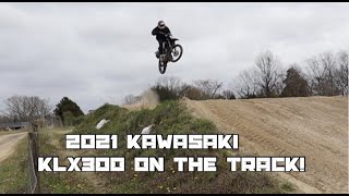 KAWASAKI KLX300 HITS THE MOTOCROSS TRACK [upl. by Nairad]