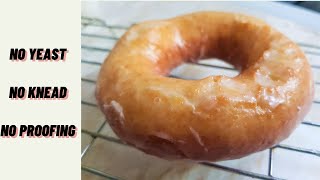 No Yeast Donuts Recipe  Fluffy 5 Min Donuts [upl. by Laroy]