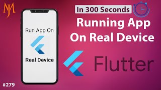 Flutter Tutorial  How To Run App On Real Device amp Screen Mirroring Flutter App  5 Minutes [upl. by Cathi]