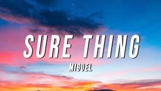 Miguel  Sure Thing WiSkiM Remix Lyrics [upl. by Aicilaanna]