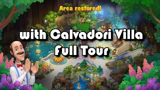 Gardenscapes New Acres Calvadori Villa Complete  Full Tour  Calvadoris Final Garden  Day 5 [upl. by Sandye]