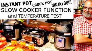 SLOW COOKER TEST Instant Pot  Ninja Foodi  Crock Pot  Comparison [upl. by Kenweigh]