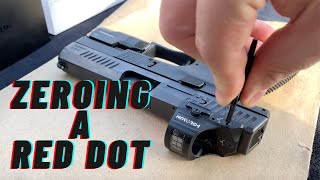 Zeroing a Pistol Red Dot [upl. by Renee558]