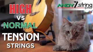 High Vs Normal Tension Classical Guitar Strings [upl. by Nauqal]