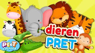 Pretlettertjes DierenPRET • Nr1 • Dierengeluiden • Tellen tot 10 [upl. by Rubie867]