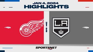 NHL Highlights  Red Wings vs Kings  January 4 2023 [upl. by Walden880]