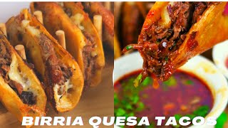 DELICIOUS MEXICAN BIRRIA QUESA TACO RECIPE THE EASY WAY [upl. by Adnahcir]