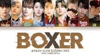 Stray Kids  BOXER Color Coded Lyrics EngRomHan가사 [upl. by Astraea163]