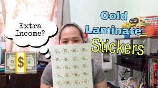 HOW TO LAMINATE STICKERS  COLD LAMINATING PROCESS [upl. by Charla]