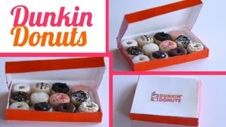 Dunkin Donuts  Polymer Clay Doughnut Tutorial [upl. by Adnil]