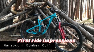 Marzocchi Bomber Z1 Coil and CR Coil  First ride report  Kangarilla MTB [upl. by Rooke]