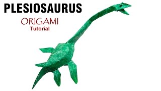 Origami Plesiosaurus Satoshi Kamiya [upl. by Ayekan315]