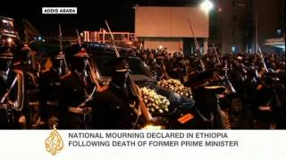 Ethiopians mourn Meles Zenawi [upl. by Yrram]