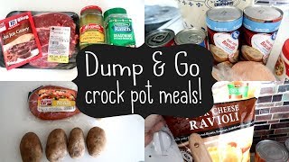 DUMP amp GO CROCK POT MEALS  QUICK amp EASY CROCK POT RECIPES [upl. by Emelda]